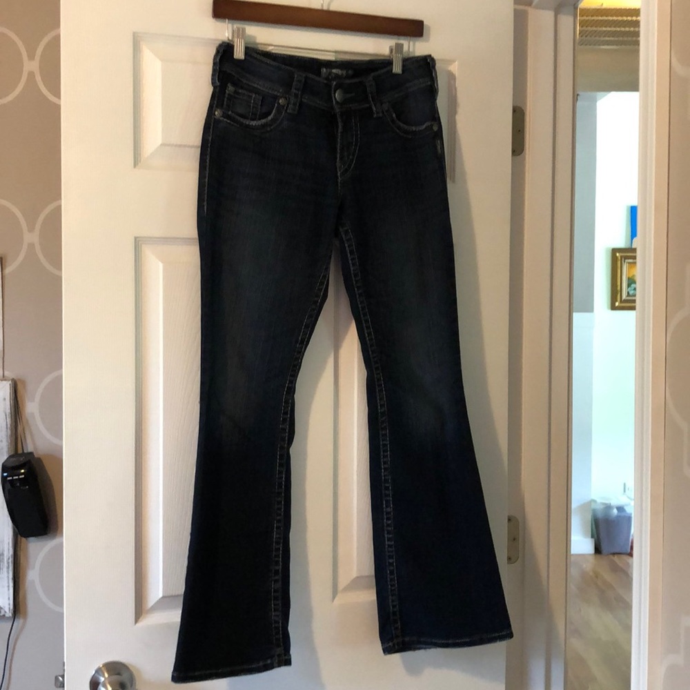 Silver Suki Boot Cut Dark Wash Jeans